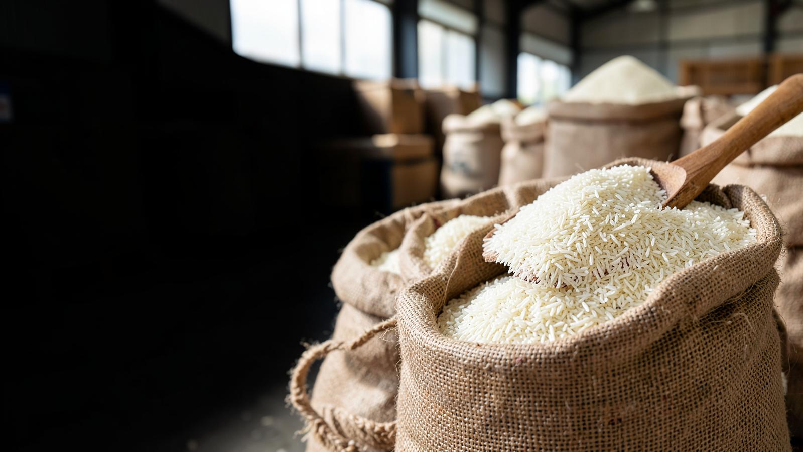 Non-Basmati Rice prepared for export
